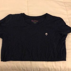 Navy Lilly T-Shirt